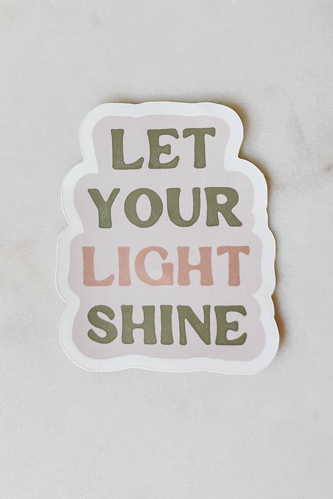 Let Your Light Shine Decal - La Vie Est Belle