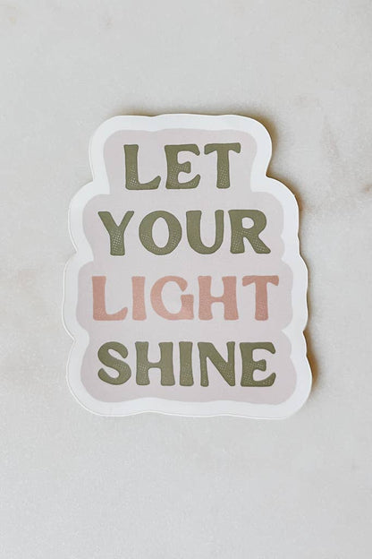 Let Your Light Shine Decal - La Vie Est Belle