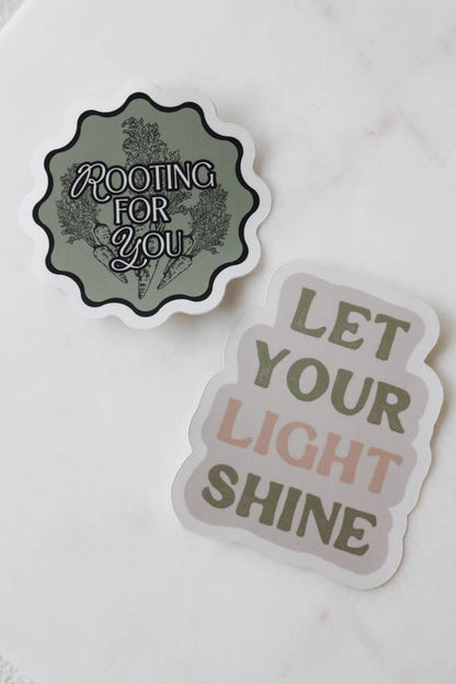 Let Your Light Shine Decal - La Vie Est Belle