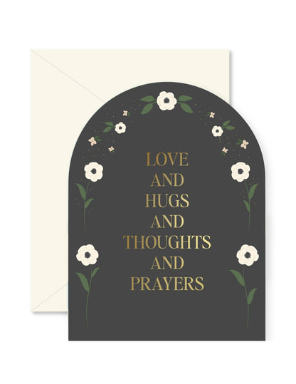 Love and Prayers Arch Sympathy Greeting Card - La Vie Est Belle