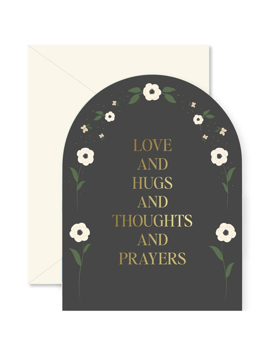 Love and Prayers Arch Sympathy Greeting Card - La Vie Est Belle