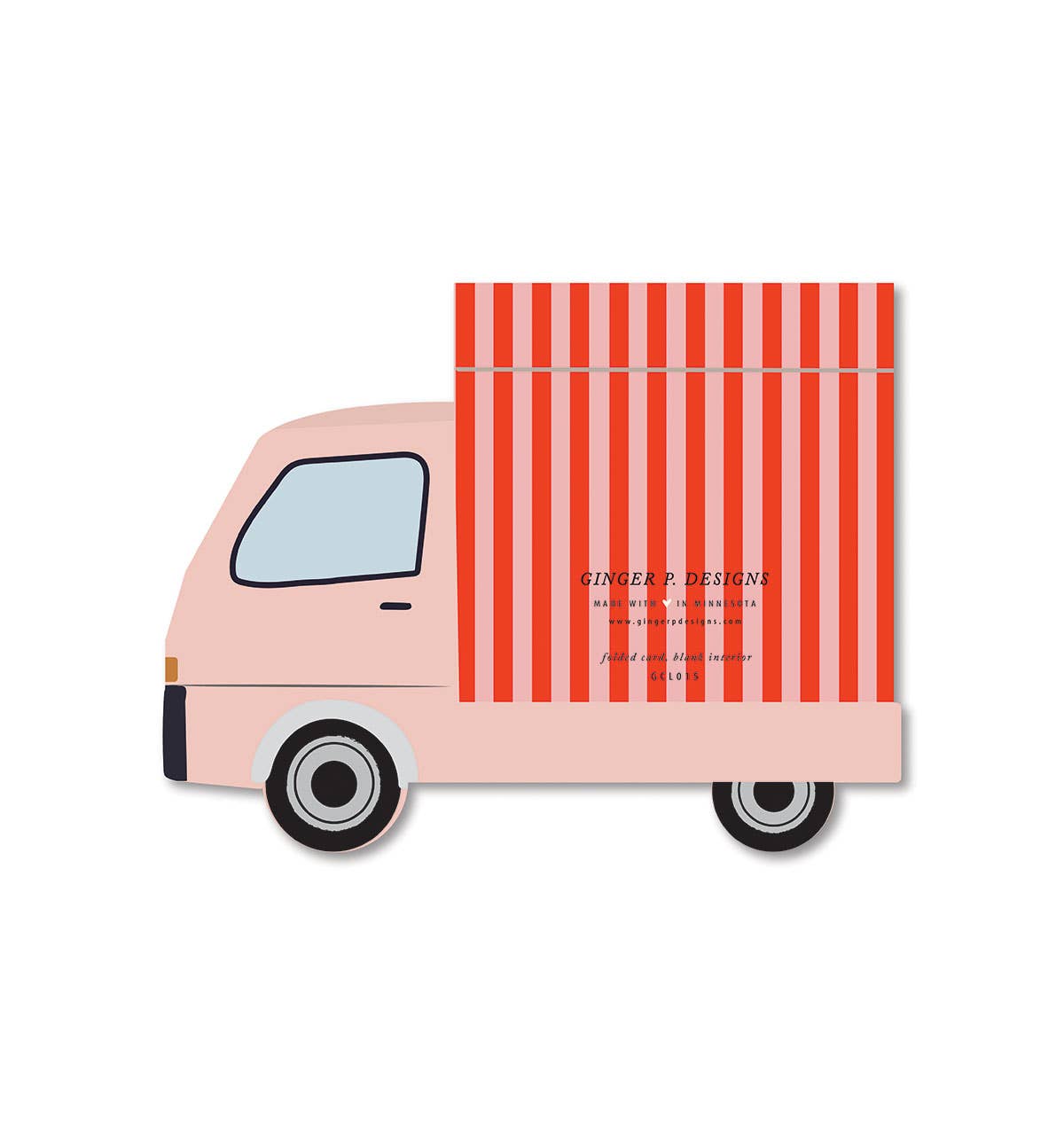 Love Truck Greeting Card - La Vie Est Belle