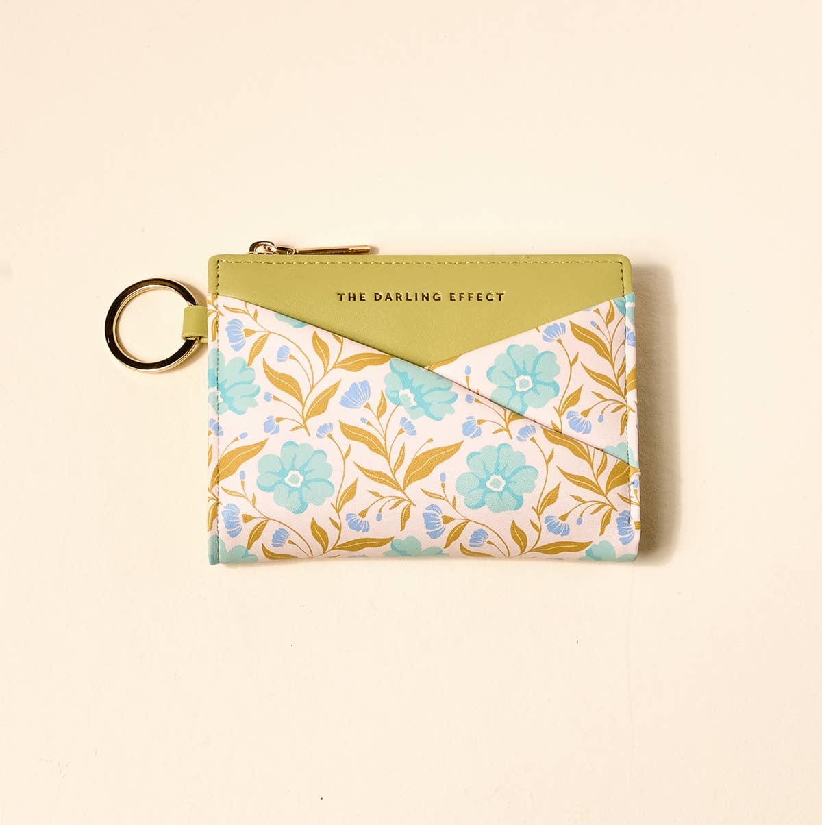 Luxe Pocket Wallet–Poppin' Petals Aqua - La Vie Est Belle