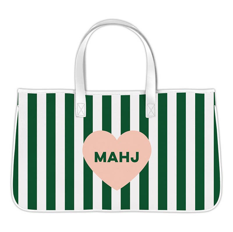 Mahjong Canvas Tote - Mahj Heart - La Vie Est Belle