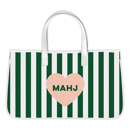 Mahjong Canvas Tote - Mahj Heart - La Vie Est Belle