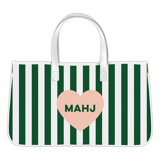 Mahjong Canvas Tote - Mahj Heart - La Vie Est Belle