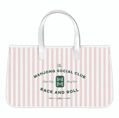 Mahjong Canvas Tote - Mahjong Social Club - La Vie Est Belle