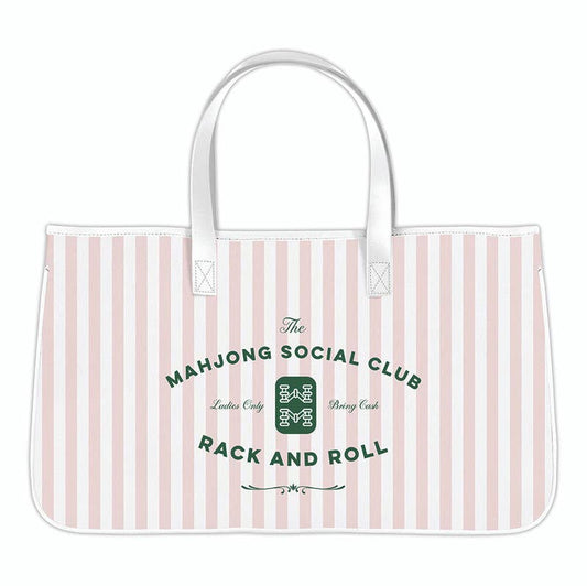 Mahjong Canvas Tote - Mahjong Social Club - La Vie Est Belle