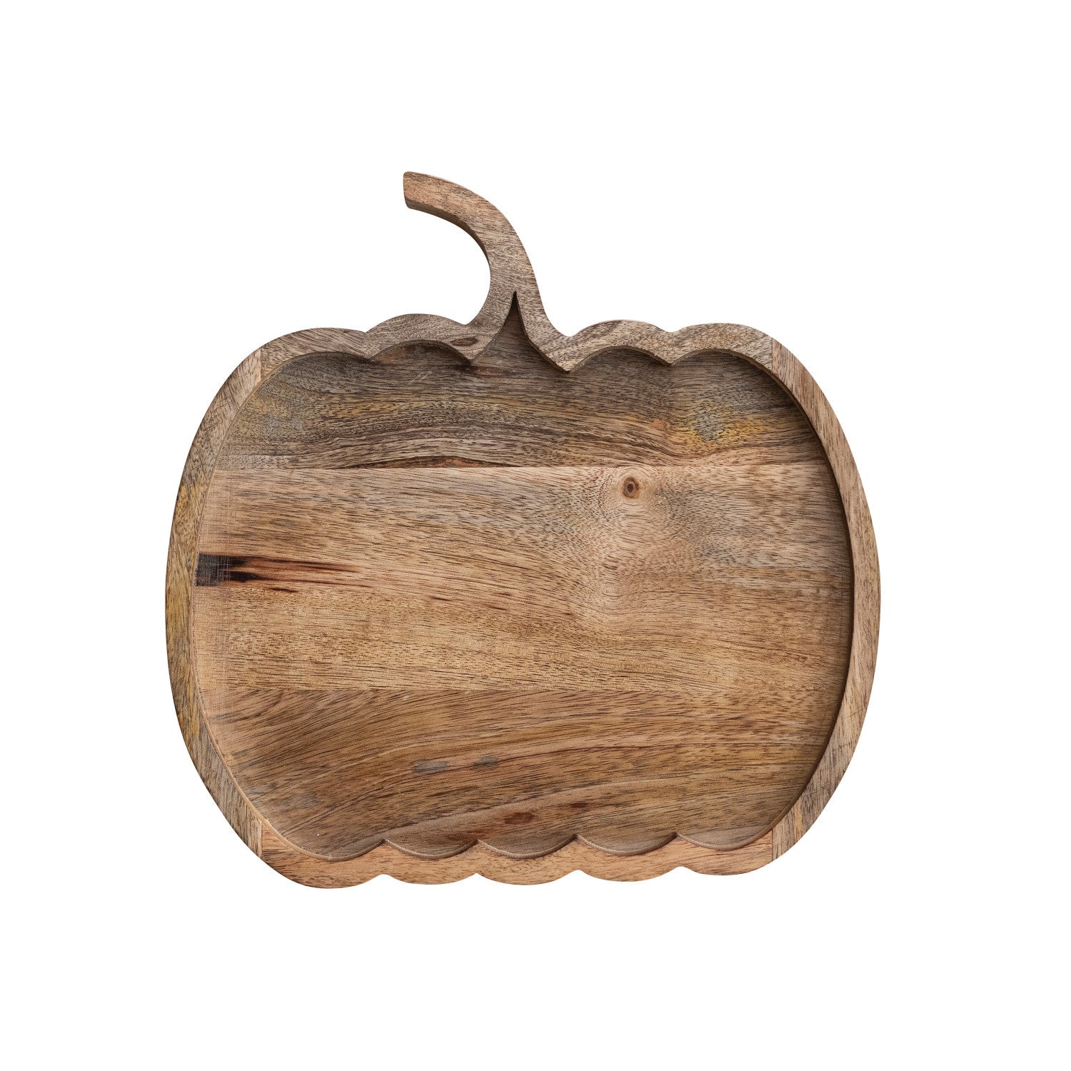 Mango Wood Pumpkin Shaped Cheese/Serving Board, Natural - La Vie Est Belle