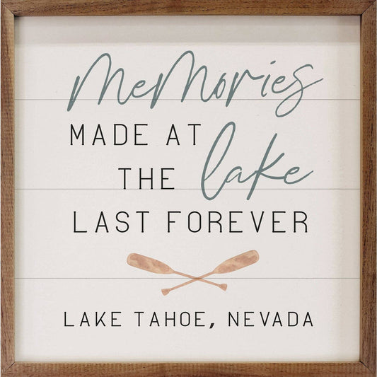 Memories Made at the Lake Wall Art - La Vie Est Belle