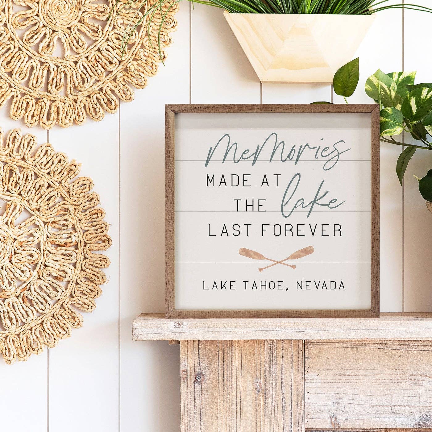 Memories Made at the Lake Wall Art - La Vie Est Belle