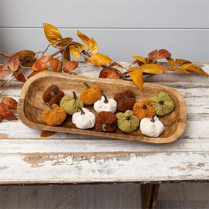 Mini Corduroy Harvest Pumpkins - La Vie Est Belle