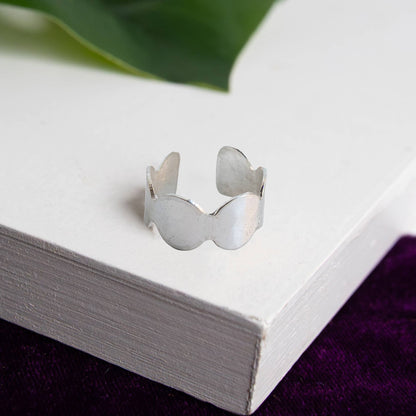 Moon Chain Ring - Silver - La Vie Est Belle