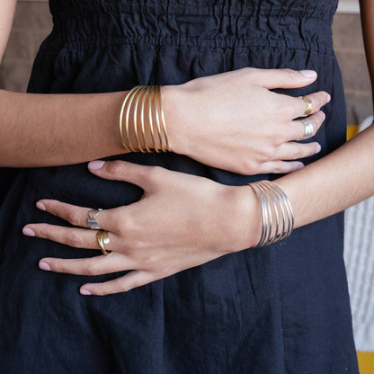 Moon Chain Ring - Silver - La Vie Est Belle
