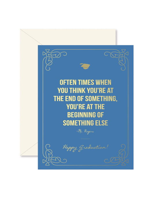 Mr. Rogers Graduation Greeting Card - La Vie Est Belle