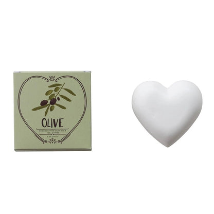 Olive Scented Olive Oil & Shea Butter Triple Milled Heart Shaped Bar Soap - La Vie Est Belle
