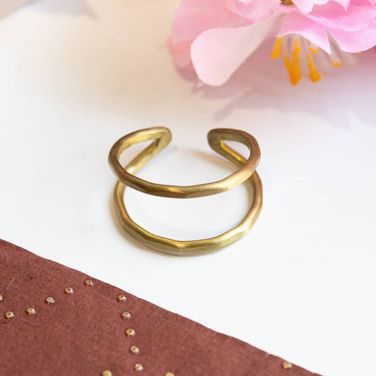 Open Arc Ring - Gold - La Vie Est Belle