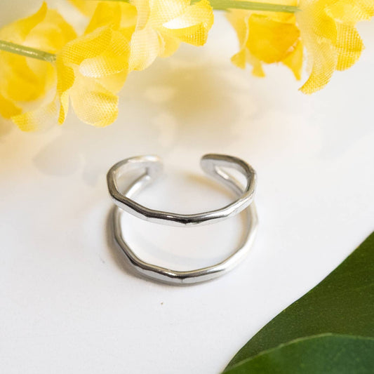 Open Arc Ring - Silver - La Vie Est Belle