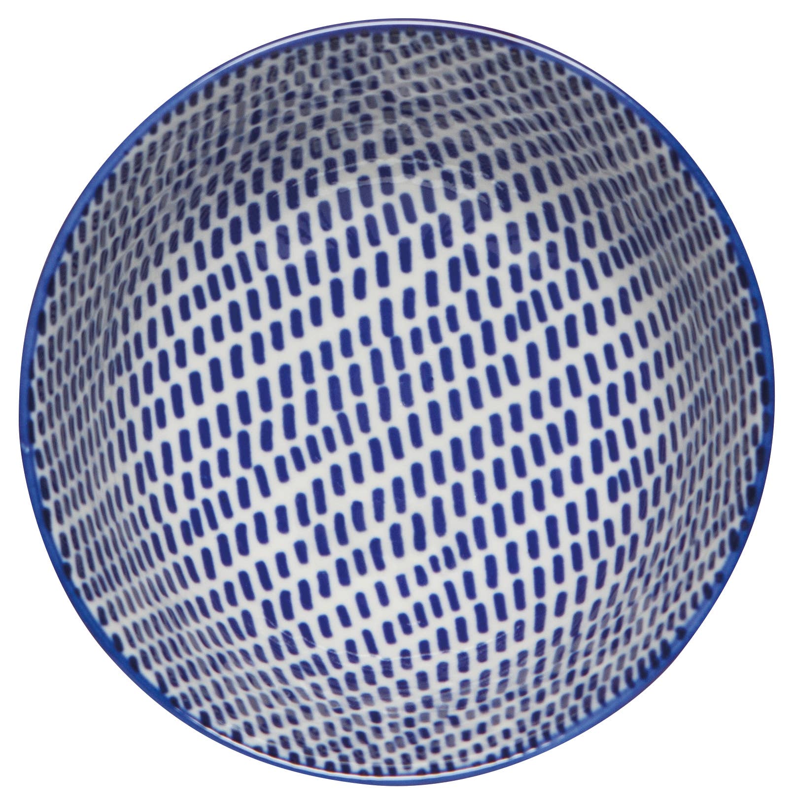 Orange Blue Blossom Stamped Bowl 4 Inch - La Vie Est Belle