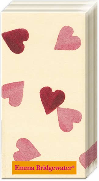 Paper Pocket Tissues Hearts - La Vie Est Belle