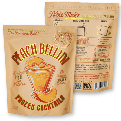 Peach Bellini Frozen Cocktail -Just add Water + Prosecco - La Vie Est Belle