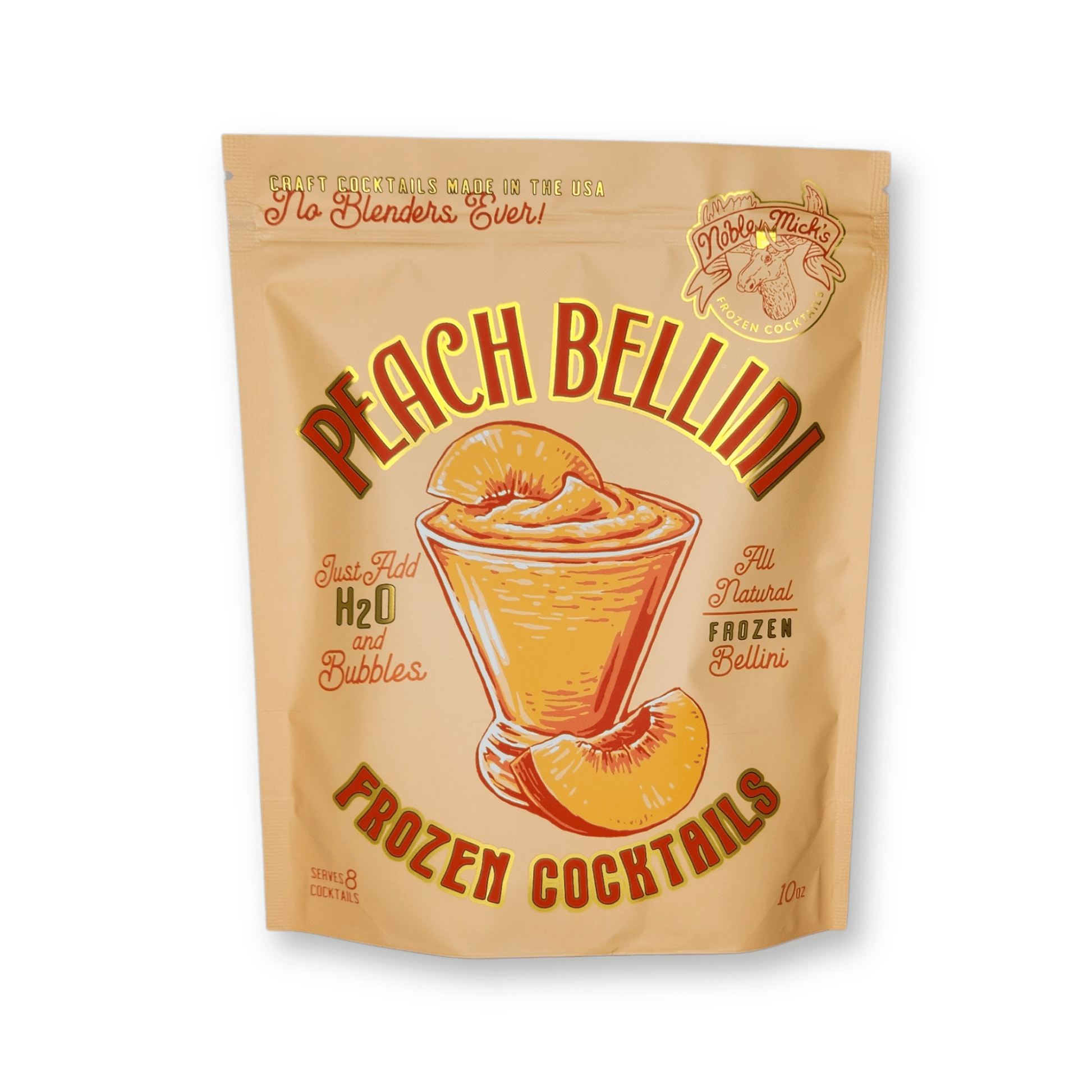 Peach Bellini Frozen Cocktail -Just add Water + Prosecco - La Vie Est Belle