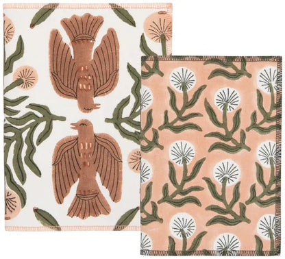 Peregrine Block Print Notebook, 2 Sizes - La Vie Est Belle