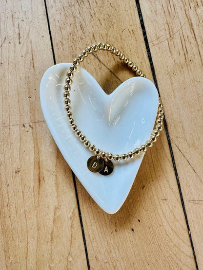 Personalized 14K Gold Filled Beaded Bracelets by Savi Rose Co - La Vie Est Belle