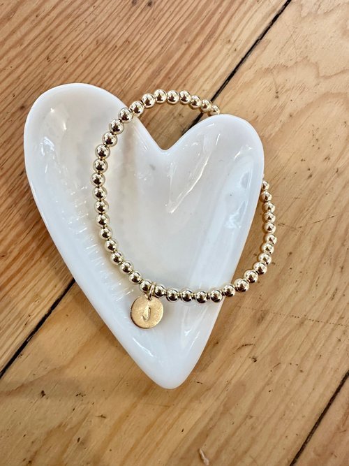 Personalized 14K Gold Filled Beaded Bracelets by Savi Rose Co - La Vie Est Belle