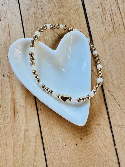 Personalized 14K Gold Filled Beaded Bracelets by Savi Rose Co - La Vie Est Belle