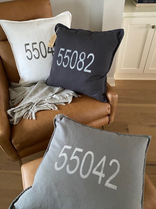 Personalized Zip Code Pillow - La Vie Est Belle