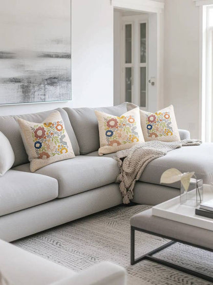 Perth Embroidered Pillow Cover – 20″×20″ - La Vie Est Belle