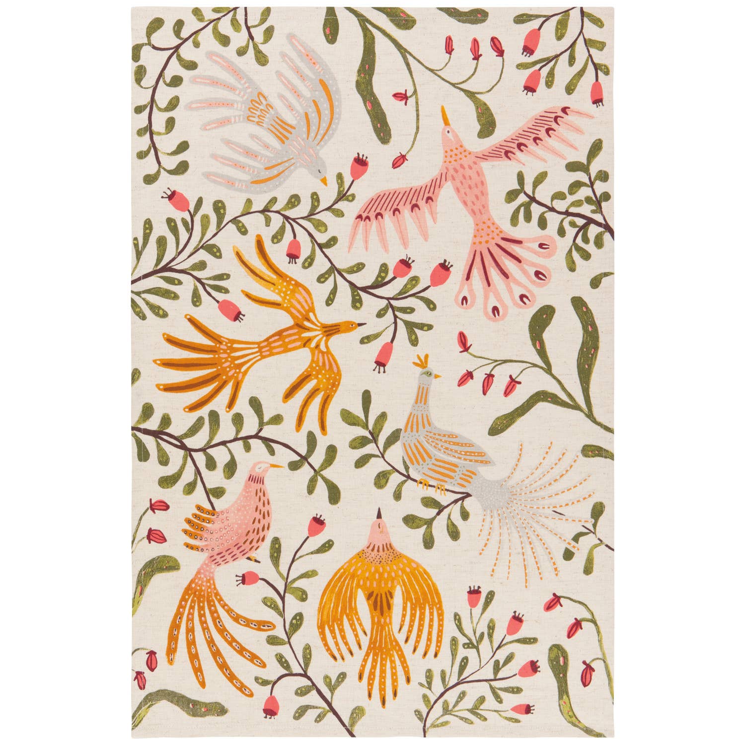 Plume Linen Cotton Dishtowels, 2 Styles - La Vie Est Belle