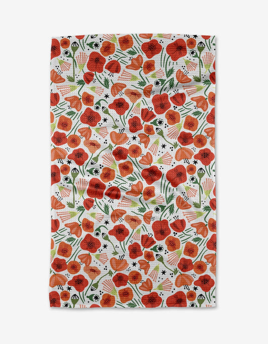Poppy Power Tea Towel - La Vie Est Belle