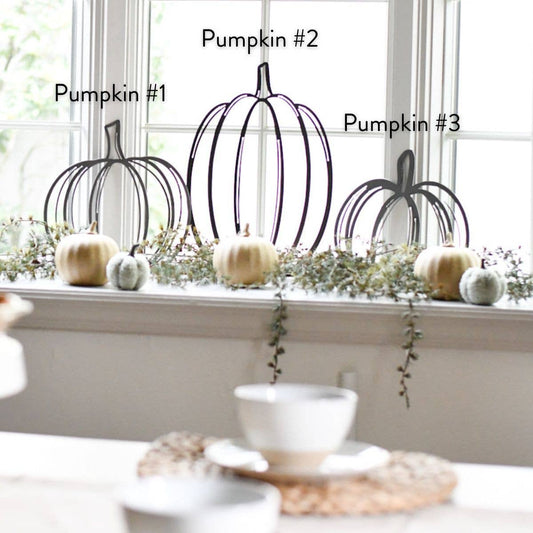 Pumpkin Steel Wall Decor - La Vie Est Belle