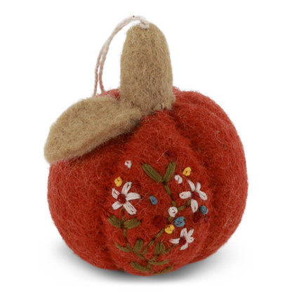 Pumpkin w/Embroidery - Rusty Red - La Vie Est Belle