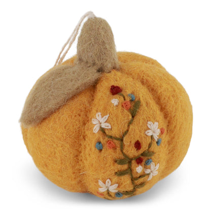 Pumpkin w/Embroidery - Yellow - La Vie Est Belle