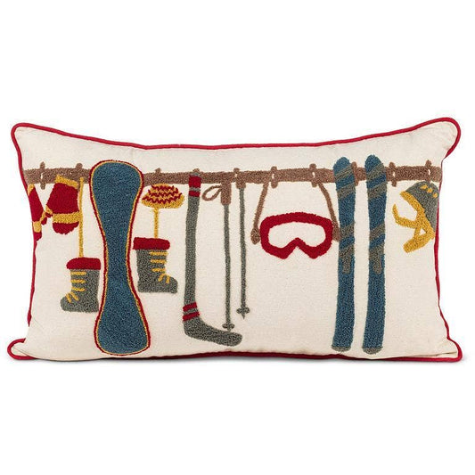 Rectangle Ski Gear Pillow - La Vie Est Belle
