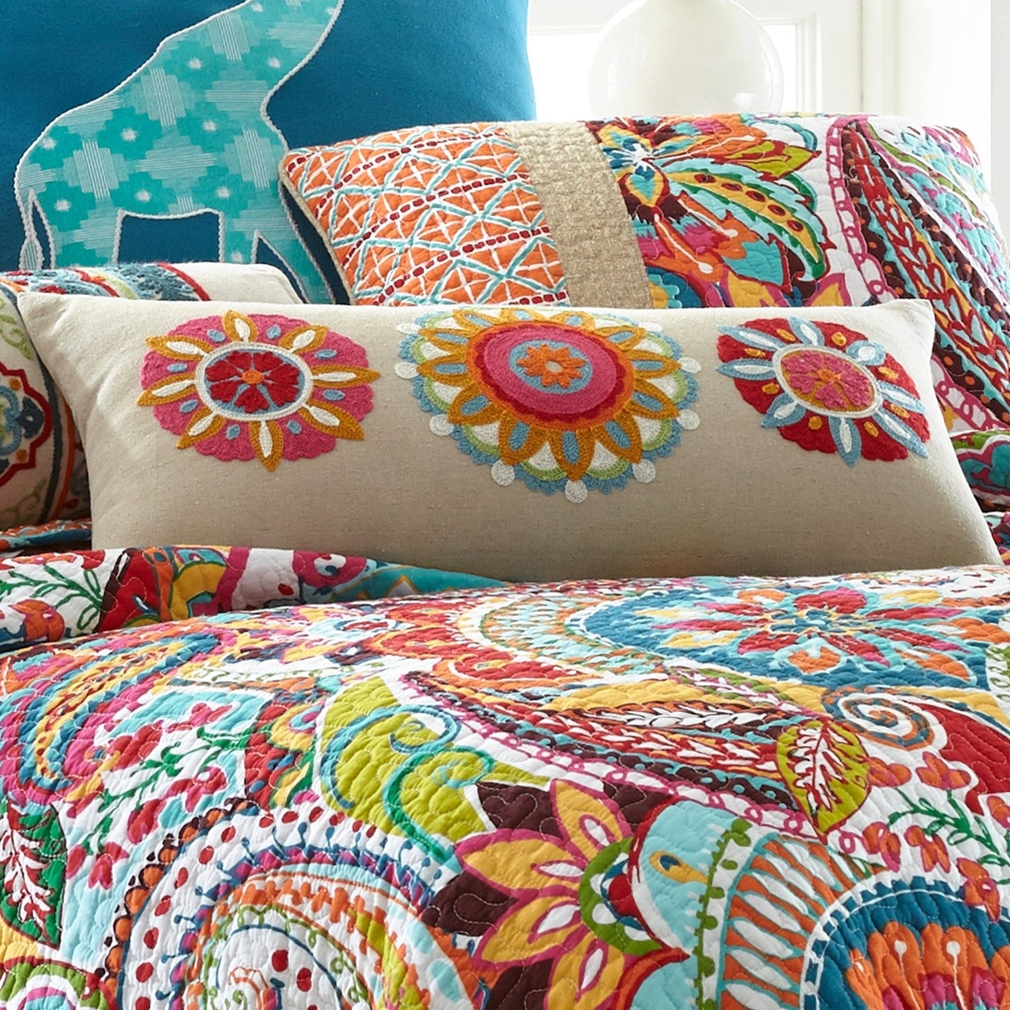 Rhapsody 3 Medallion Pillow - La Vie Est Belle
