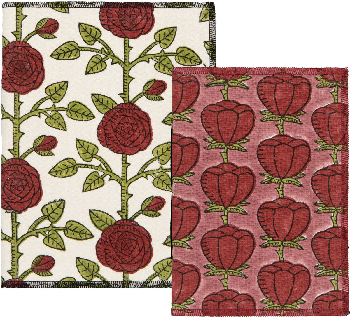 Rose Briar Block Print Notebooks - La Vie Est Belle