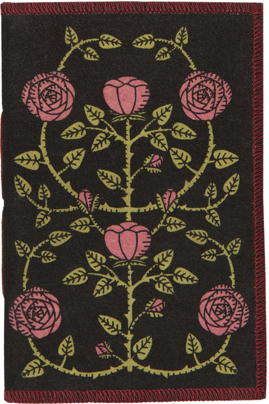 Rose Briar Printed Fabric Cover Notebook - La Vie Est Belle