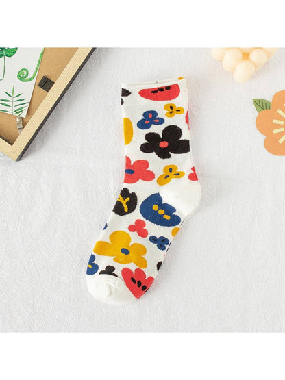 Rufia - Bloom Pop Art Crew Socks - La Vie Est Belle