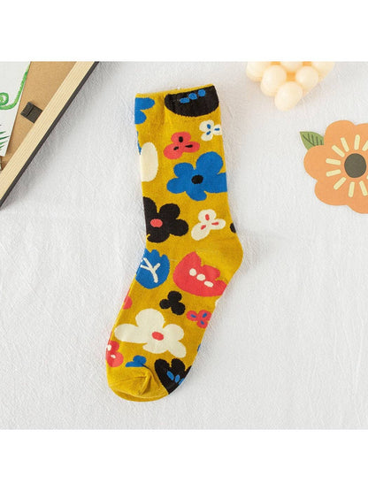 Rufia - Bloom Pop Art Crew Socks - La Vie Est Belle