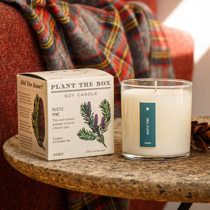 Rustic Pine - Plant the Box Candle - 9oz. - La Vie Est Belle