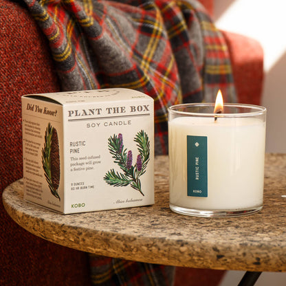 Rustic Pine - Plant the Box Candle - 9oz. - La Vie Est Belle