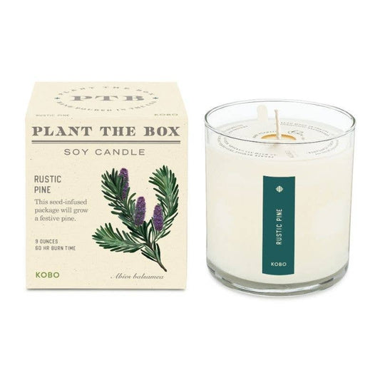 Rustic Pine - Plant the Box Candle - 9oz. - La Vie Est Belle
