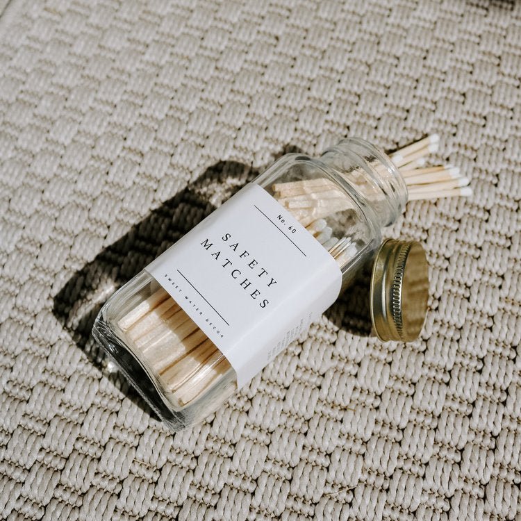 Safety Matches - White - 60 Count, 3.75" - La Vie Est Belle