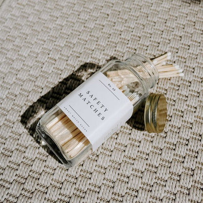 Safety Matches - White - 60 Count, 3.75" - La Vie Est Belle