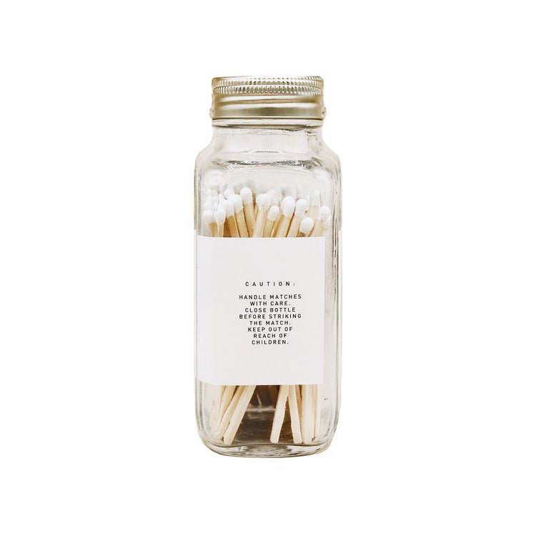 Safety Matches - White - 60 Count, 3.75" - La Vie Est Belle