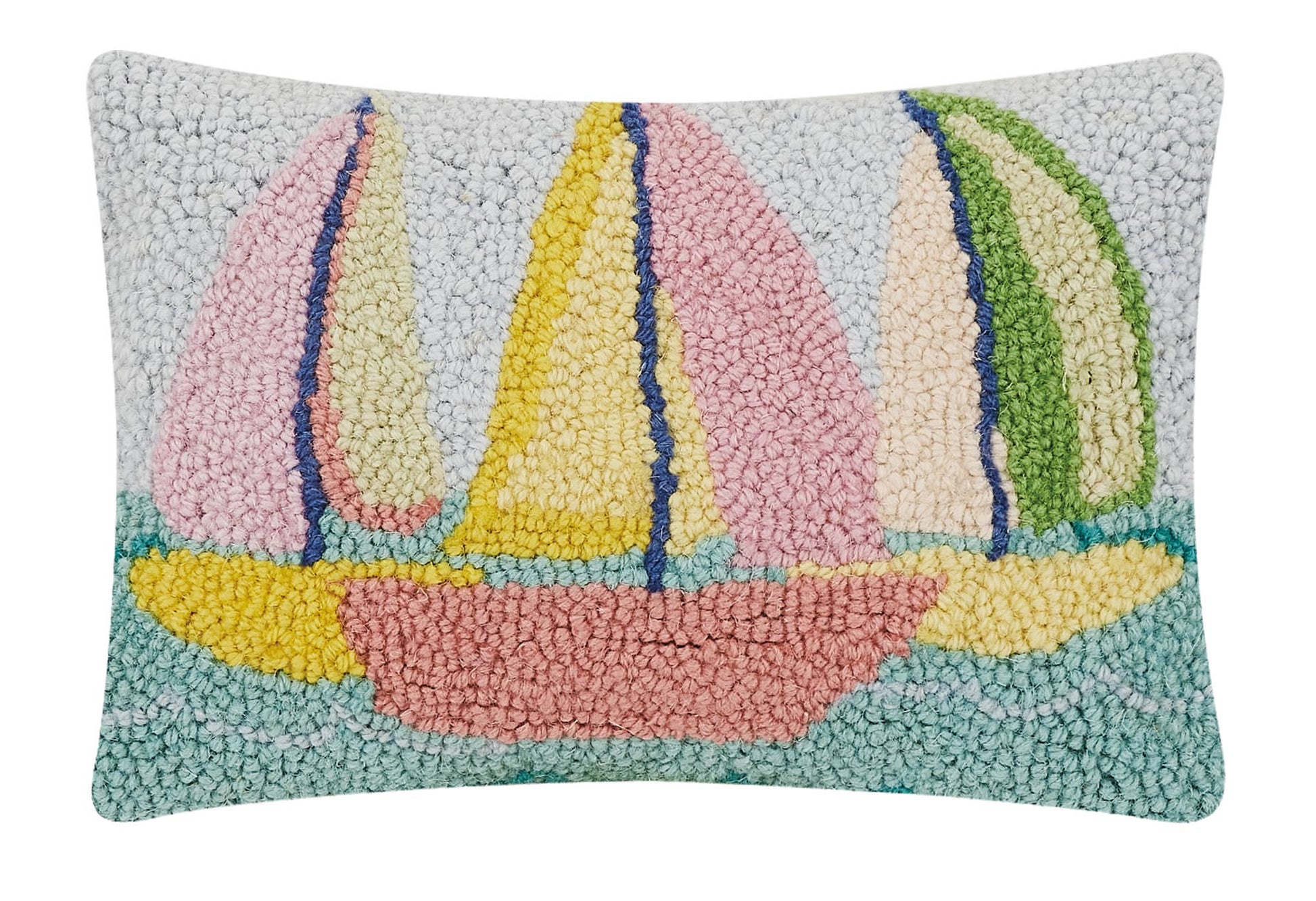 Sailboats Hook Pillow - La Vie Est Belle
